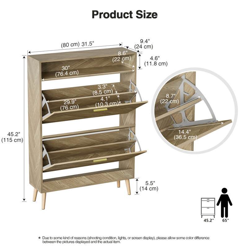 Lismore  18 Pair Shoe Storage Cabinet