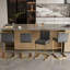 Tabouret de comptoir rembourré Antigone de 25 po avec structure en métal-771536685-771536680