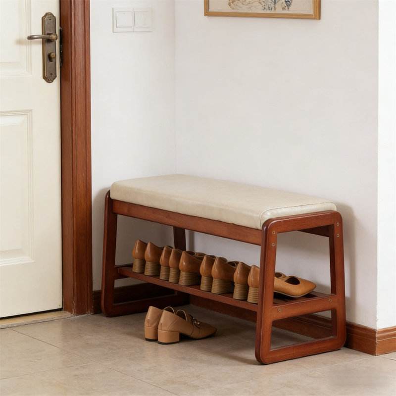 Range-chaussures en bois de qualité supérieure pour la maison, 39,4 po H x 16,54 po L x 11,81 po P