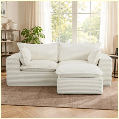 Canapé modulaire rembourré Corduroy