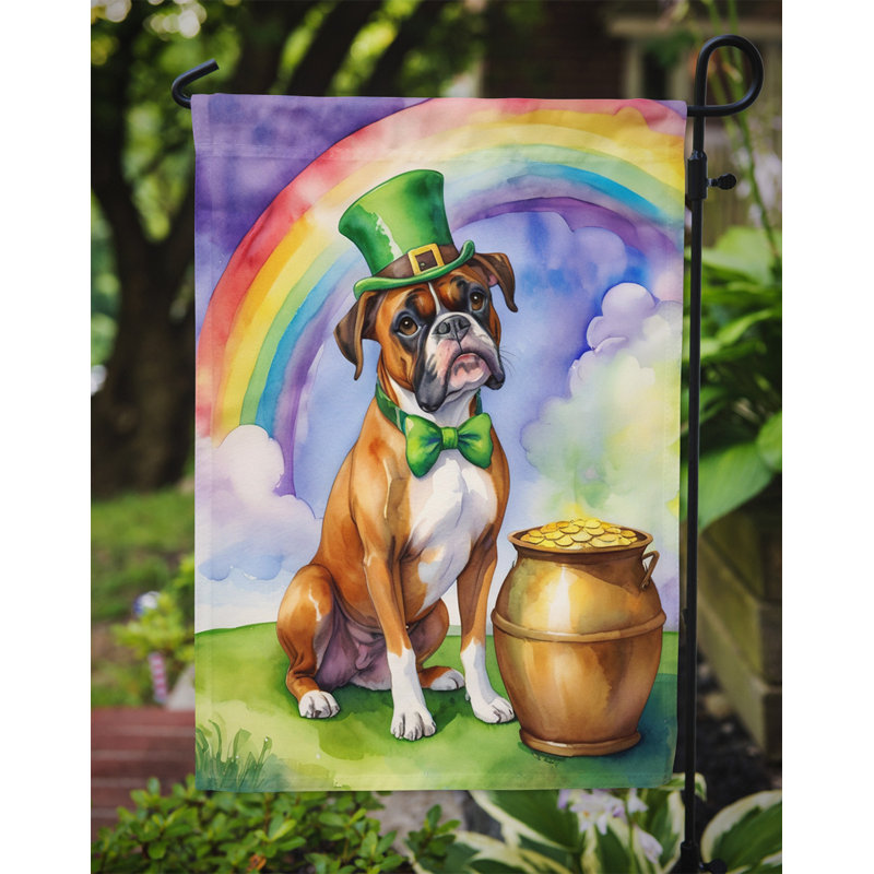 Drapeau de jardin double face en polyester H 15,5 po x l 11,25 po St Patrick's Day