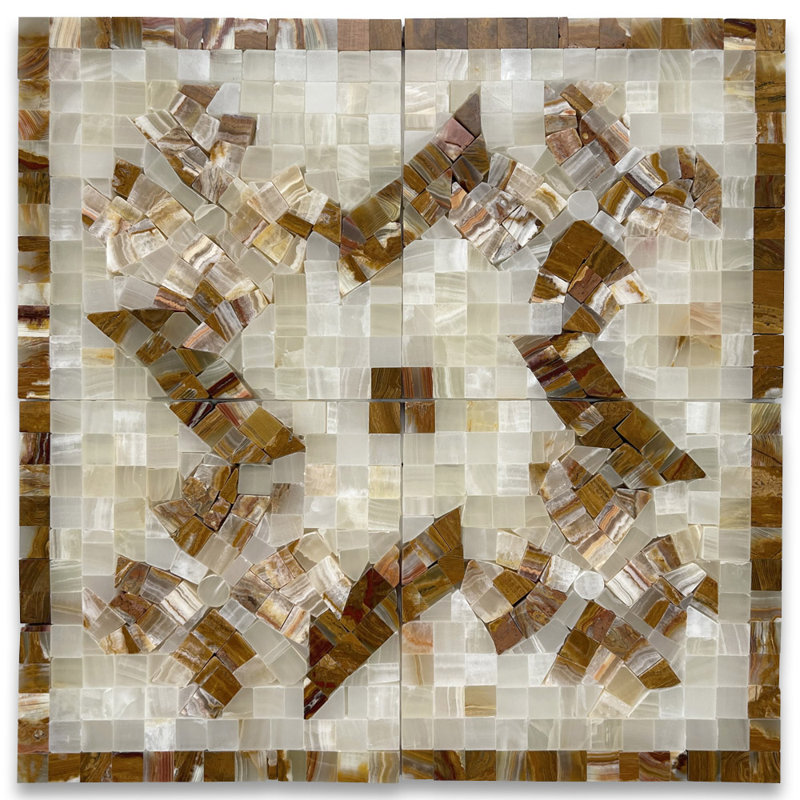 4.7 in. x 4.7 in. Marble Tile