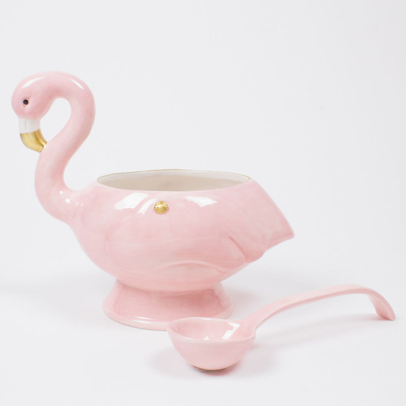 Ensemble de bols à perforer 2 pièces Ragland Flamingo