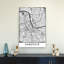 Nashville City Street Map Abstract Contemporary Architecture City Wall Art Print 1 Piece Wrapped Canvas Wall Art-21085410