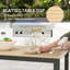 Rectangular Metal Outdoor Dining Table , 175.00cm cm W 78.00cm cm D