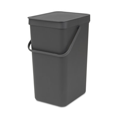 Poubelle de recyclage en plastique 4,2 gallons Sort & Go