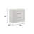 2 Bedroom Nightstand In White With Solid Construction Finish And Storage