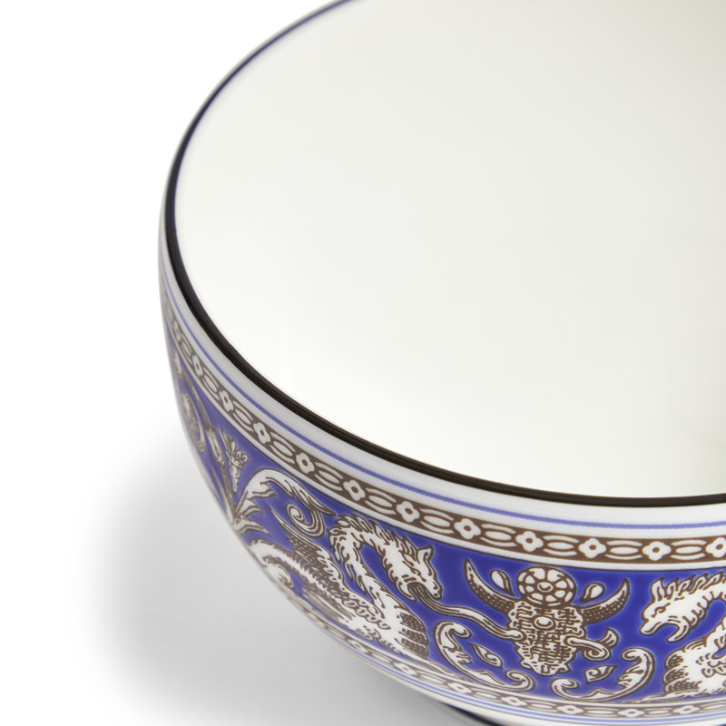 Florentine Colours Rice Bowl 4.1in, Blue