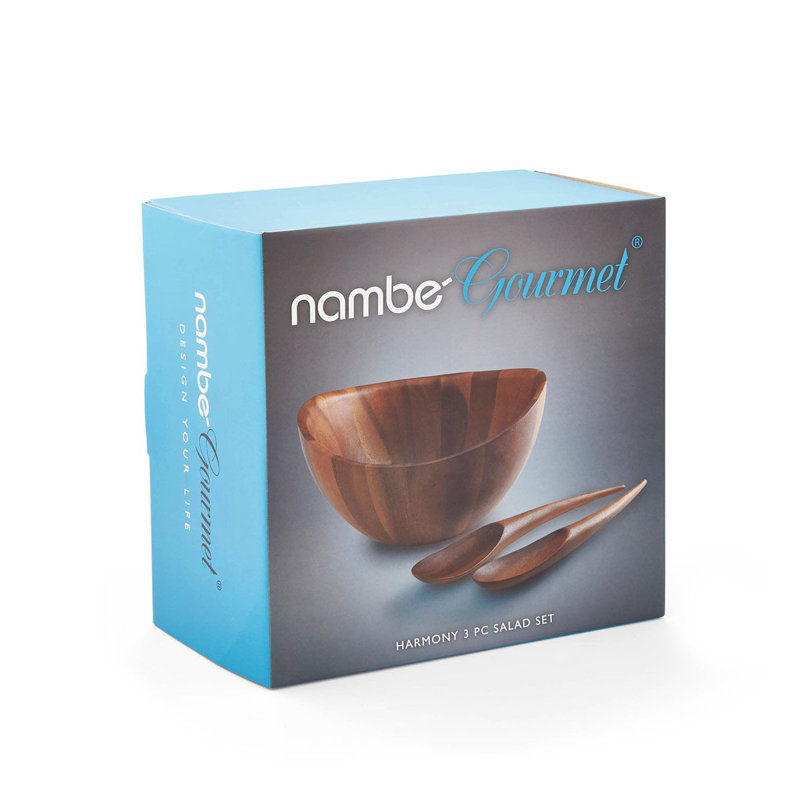 Nambe Harmony 3-Piece Salad Set