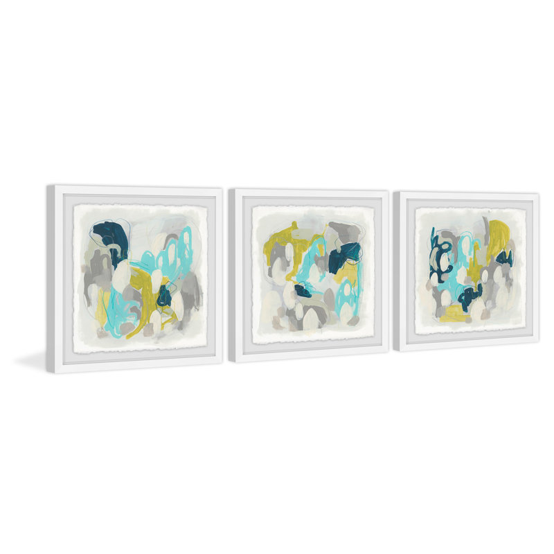 " Arc Lights VI " 3 - Pieces, 12" H x 12" W x 1.5" L