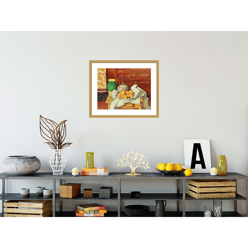 Nature morte avec une commode par Paul Cézanne, impression giclée encadrée, H 23,5 po x l 28,64 po