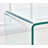 Transparent End Table,Tempered Clear Bent Glass Sidetable