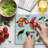 Ambesonne Colorful Cutting Board Large Size Bird Set Poly Design Multicolor