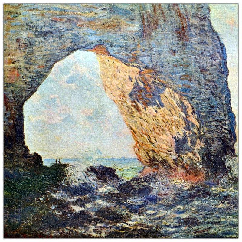 Claude Monet - Wrapped Canvas Painting, 50cm H x 50cm W x 1.8cm D