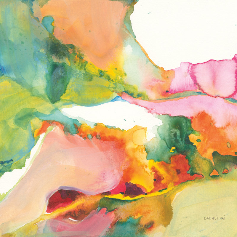 " Liquified " by Danhui Nai Painting Print, 12" H x 18" W