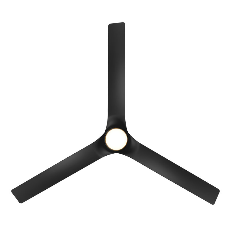 Ventilateur de plafond intelligent à 3 pales Smooth avec trousse d'éclairage à DEL sélectionnable 2700K-3000K-4000K-5000K et télécommande incluse, fonctionne avec Alexa et l'application Android ou Android