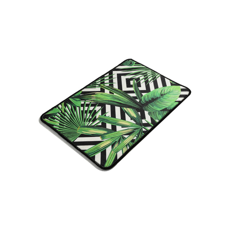 Tapis de bain antidérapant 100% polyester, 15,8 po x 23,6 po | Antiallergique, anti-poussière et anti-taches, 20,5 oz / m² | Lavable à la machine, facile d'entretien | Idéal pour les salles de bain, design élégant et fonctionnel