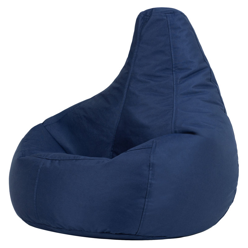 Kids Dalton Indoor-Outdoor Bean Bag, Navy Blue