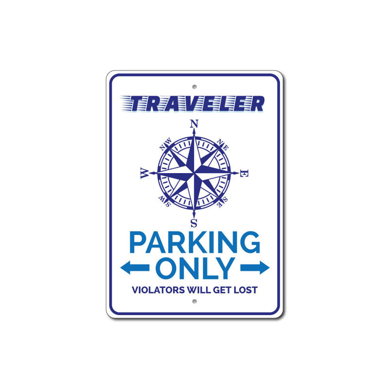 Panneau en aluminium Traveller, H 14 po x l 10 po x P 0,04 po