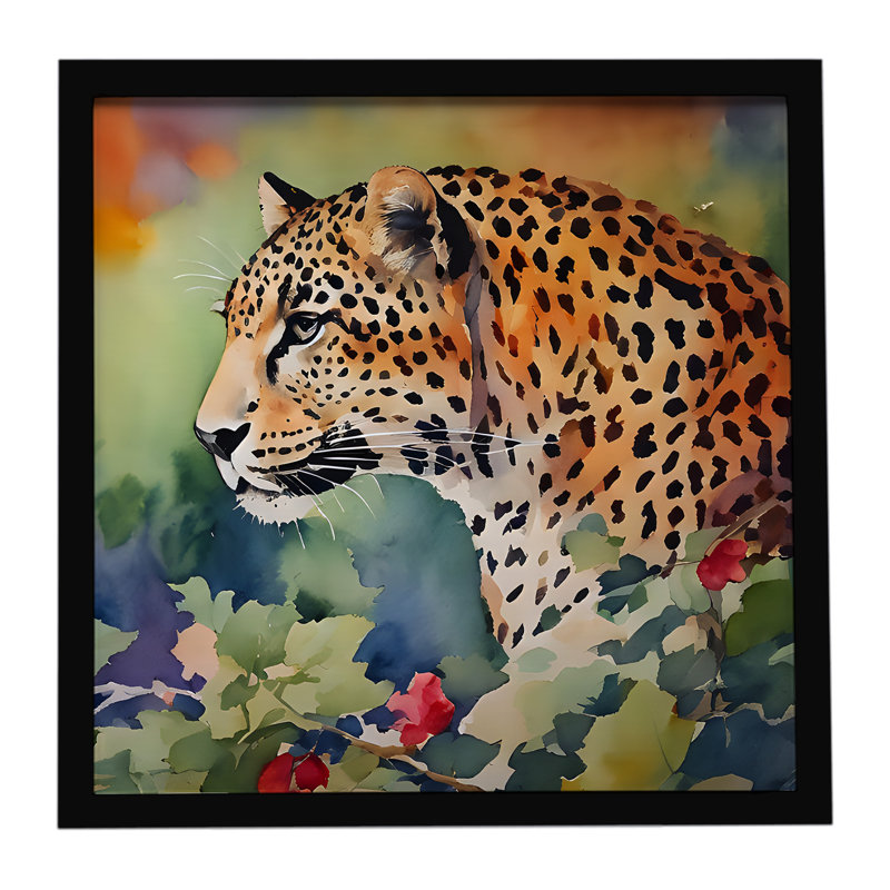 Leopard Framed Metal Print