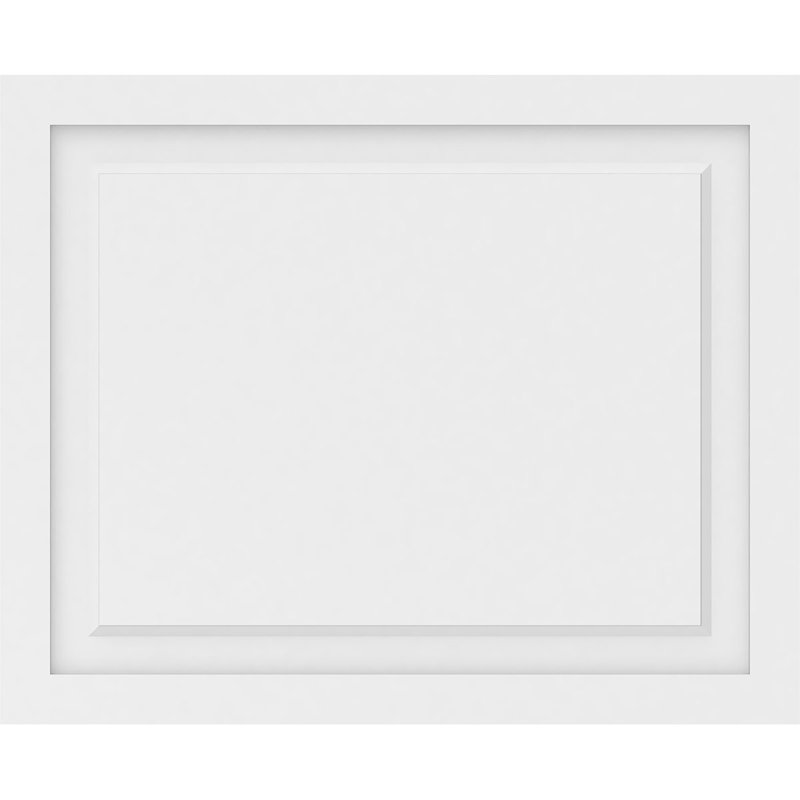 Panneau mural Harrison 3D en blanc, H 26 po x l 32 po x P 0,63 po