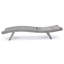 Chaise longue en osier crème-671661443