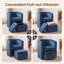 Fauteuil d'appoint rembourré avec repose-pieds Kyah-111282447