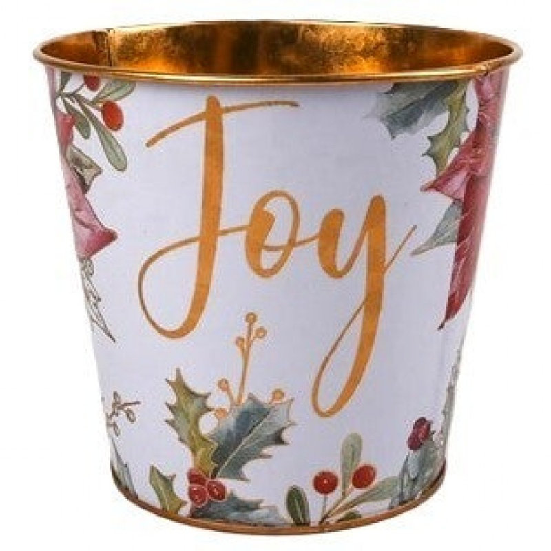 Joy And Holly Berries Bucket