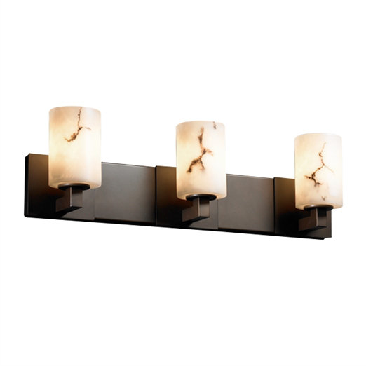 Éclairage pour meuble-lavabo 3 lumières Aleynah, Bronze foncé
