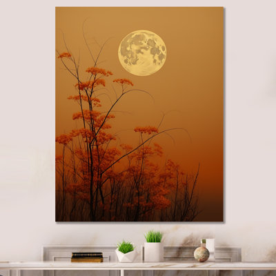 Paysage de lune lune et récolte de miel