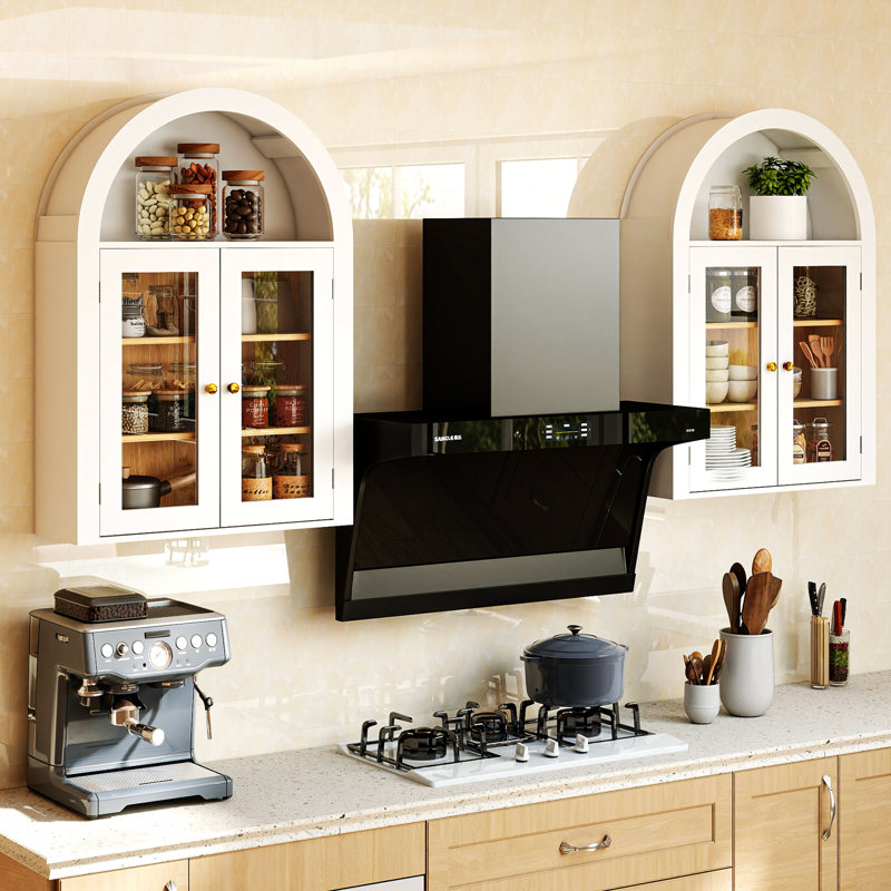 31.5"h Arch Wall Mounted Bathroom Cabinet, 