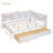 Wooden Full Size Daybed With 2 Drawers, Daybed With Storage Shelf And USB Charging Ports