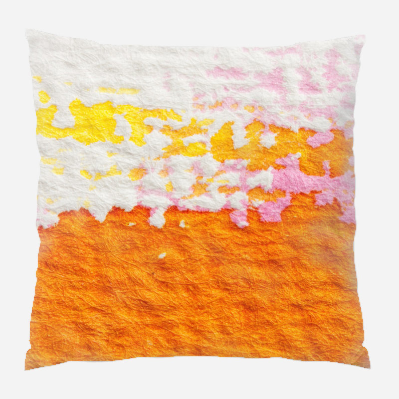  Coussin décoratif aquarelle, Microsuède, Intérieur