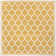 Trebol Moroccan Trellis Textured Weave Yellow/Cream Indoor/Outdoor Rug
