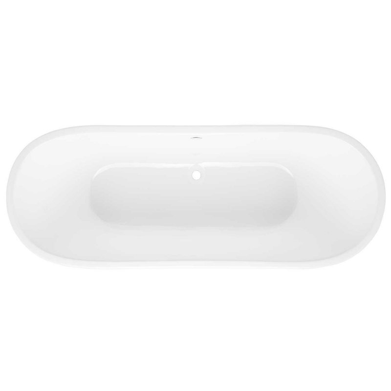 Kateryn 67" Cast Iron Soaking Pedestal Freestanding Tub in Slate Blue - Less Drain