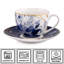 Havah Porcelain Teacup and Saucer