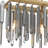 Wisbech 52'' Modern Gold Linear Chandelier