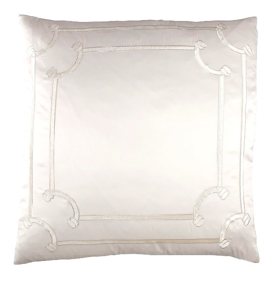 Vendome Euro Pillow Cover & Insert, Ivory