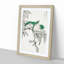 Three Warbling White-Eye Birds by Numata Kashu - Framed Print-55769287-55769290