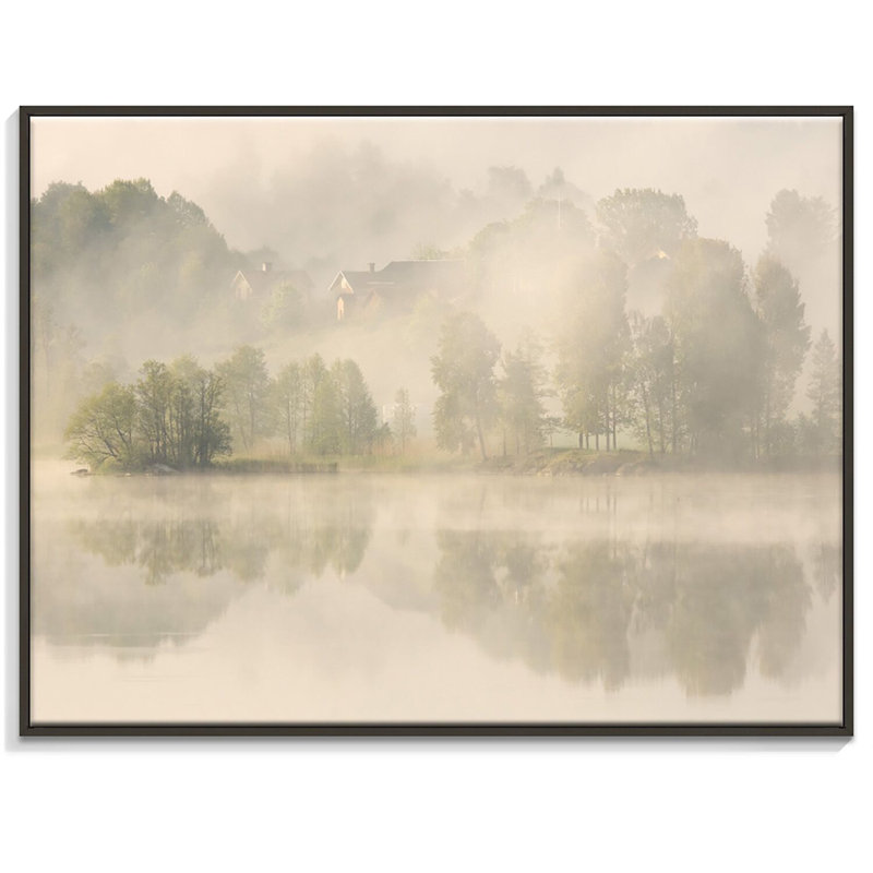 Print on Canvas, 76cm H x 102cm W, Black Floater Frame