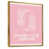Toile avec cadre flottant or