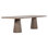Jansen 96-Inch Rectangular Light Wash Reclaimed Pine Double Pedestal Dining Table