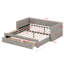 Structure de lit de jour extensible rembourrée avec couchette-1471614447