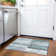 Machine Washable Indoor/Outdoor Xhevrie Seafoam Rug