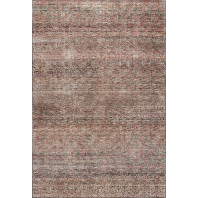 Premium Machine Washable Lyndhurst AMF1174 Stripes Rug