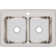 Lustertone 33" L x 22" W Double Basin Drop-In Kitchen Sink