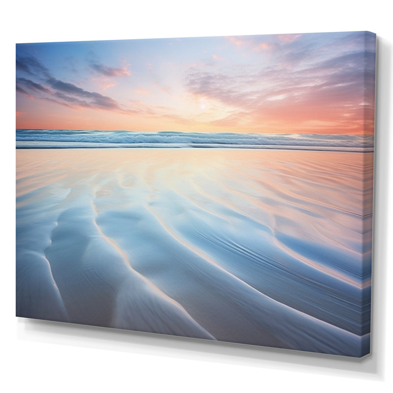 Beach Photo Seaside Minimalism I - Nautical & Beach Wall Art Prints, 30" H x 40" W, Toile tendue