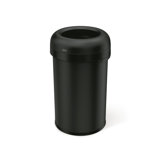 simplehuman Bullet Open Top Trash Can, Commercial Grade Heavy Gauge