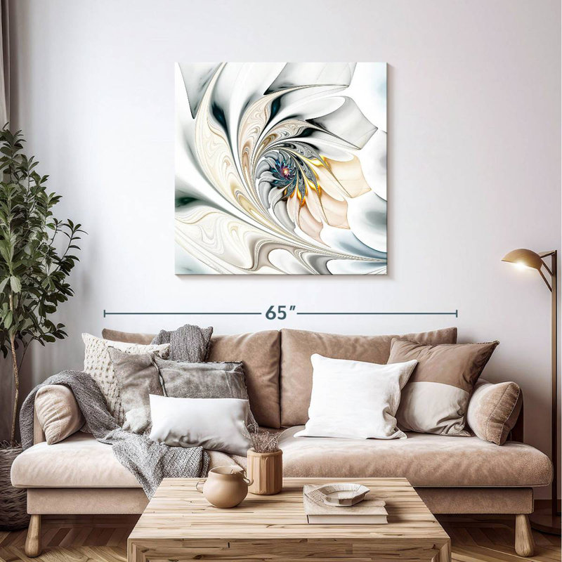Avery Warping Floral Pattern, 39" H x 39" W