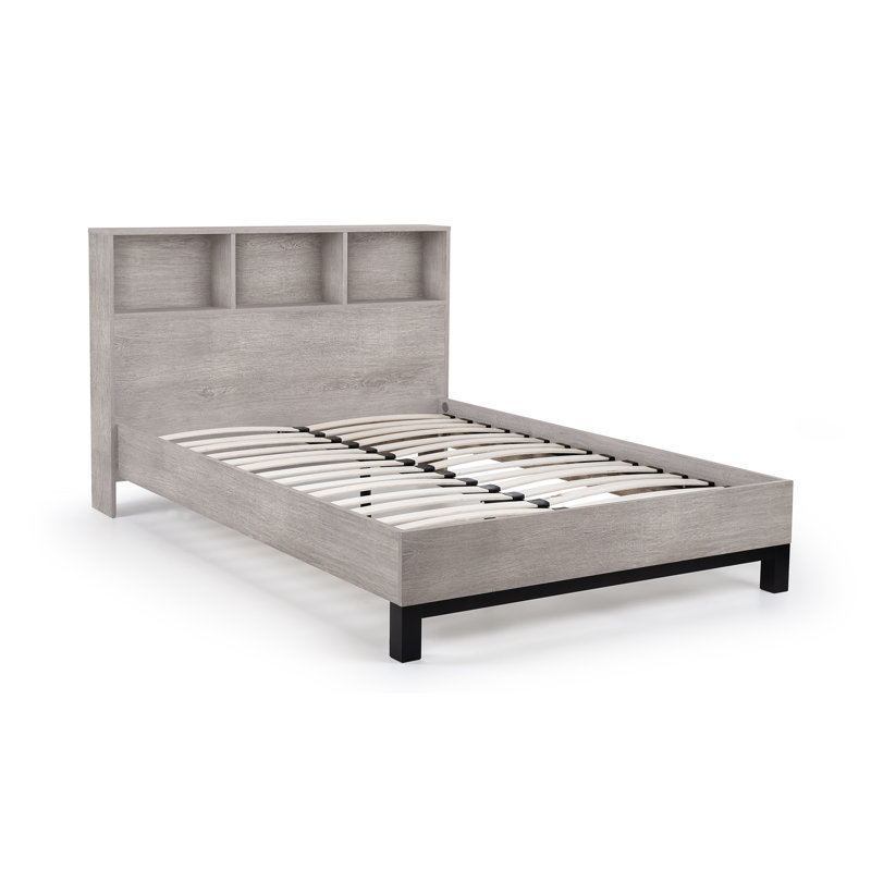 Yonkers Storage Bed, Grey, Double (4'6)